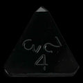 GameScience Opaque Coal Black D4 Dice
