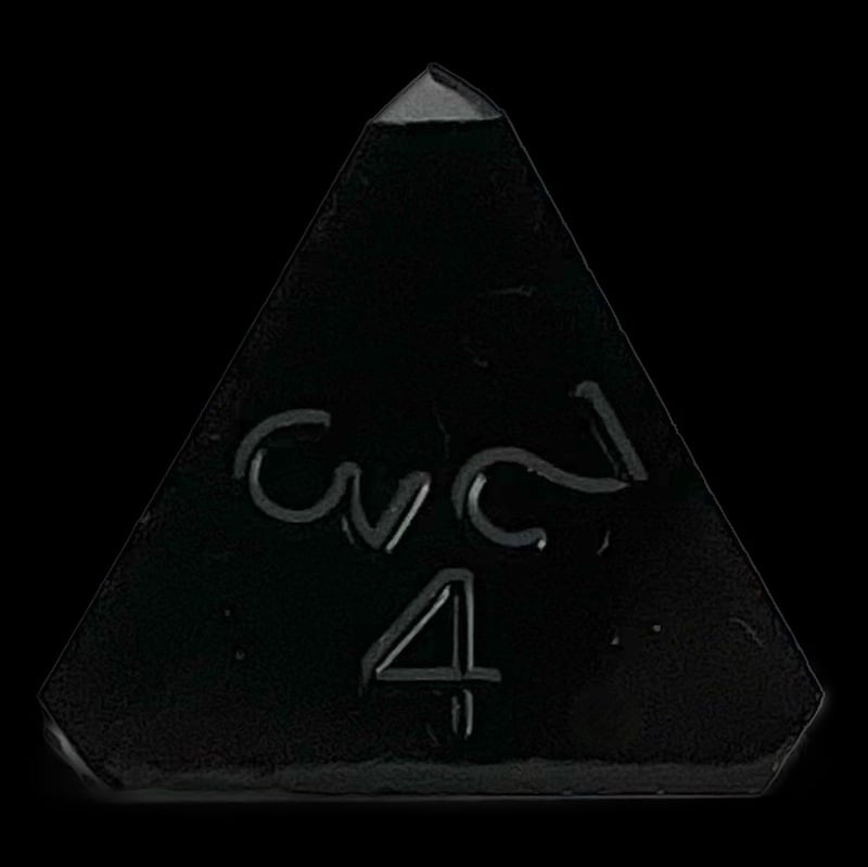 GameScience Opaque Coal Black D4 Dice