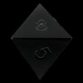 GameScience Opaque Coal Black D8 Dice
