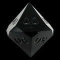 GameScience Opaque Coal Black Percentile Dice