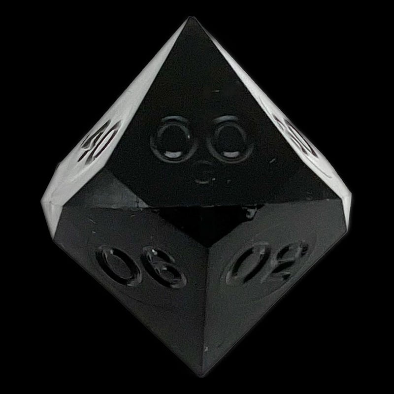 GameScience Opaque Coal Black Percentile Dice