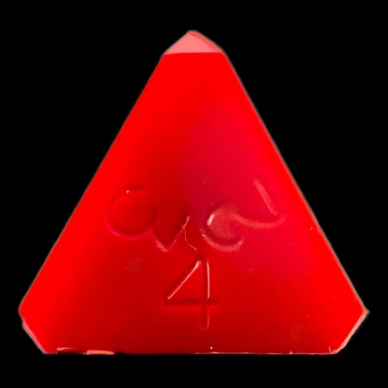 GameScience Opaque Crimson Red D4 Dice