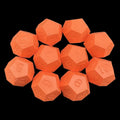 CLEARANCE GameScience Opaque Tangerine 10 x D12 Dice Set