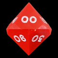 GameScience Opaque Crimson & White Ink Percentile Dice