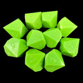GameScience Opaque Lime 10 x D10 Dice