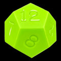 GameScience Opaque Lime D12 Dice