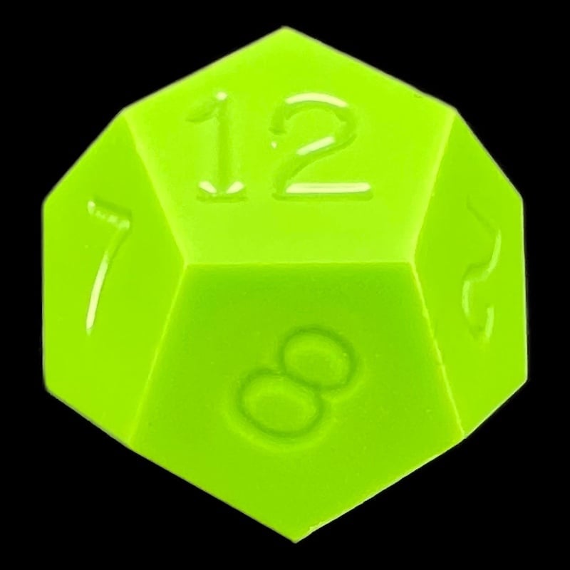 GameScience Opaque Lime D12 Dice