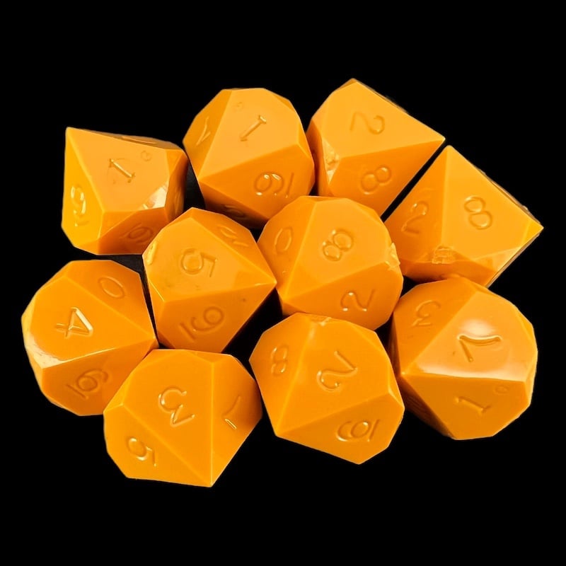 GameScience Opaque Pumpkin 10 x D10 Dice Set