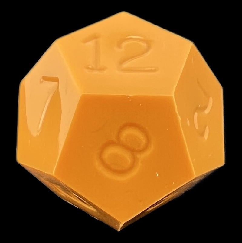 GameScience Opaque Pumpkin D12 Dice