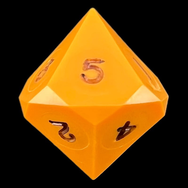GameScience Opaque Pumpkin Ink 10 sided D5 Dice