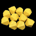GameScience Opaque Saffron Yellow 10 x D10 Dice Set