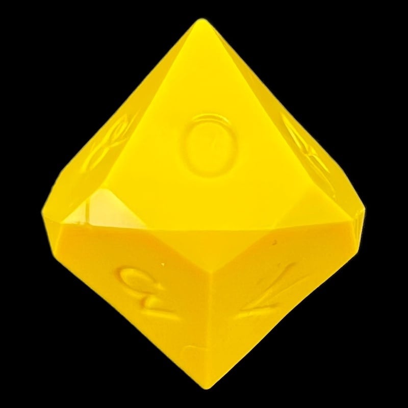 GameScience Opaque Saffron Yellow D10 Dice