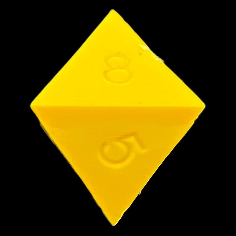GameScience Opaque Saffron Yellow D8 Dice