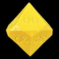 GameScience Opaque Saffron Yellow Percentile Dice