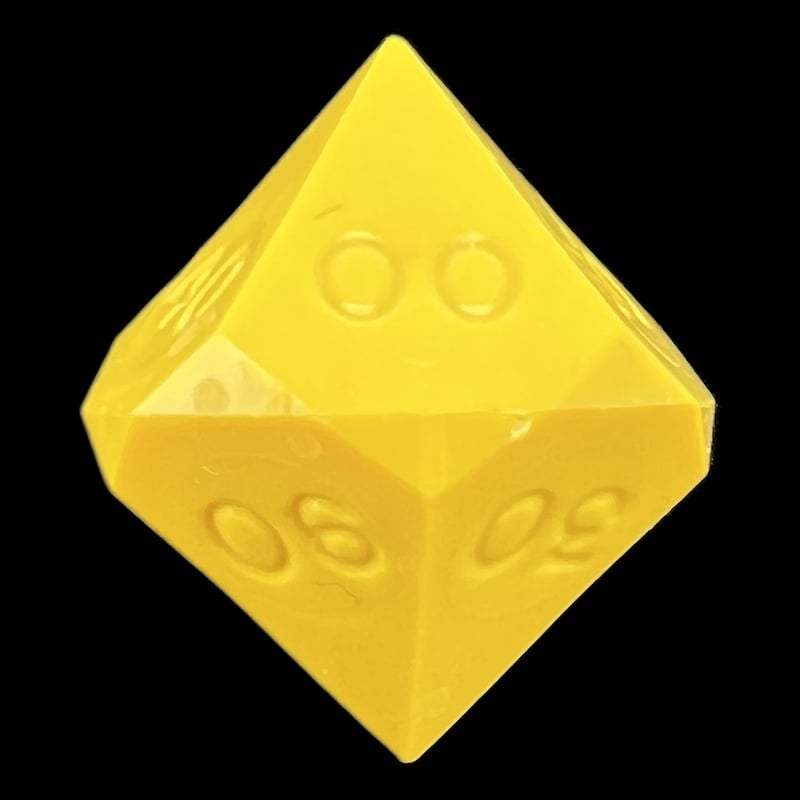 GameScience Opaque Saffron Yellow Percentile Dice