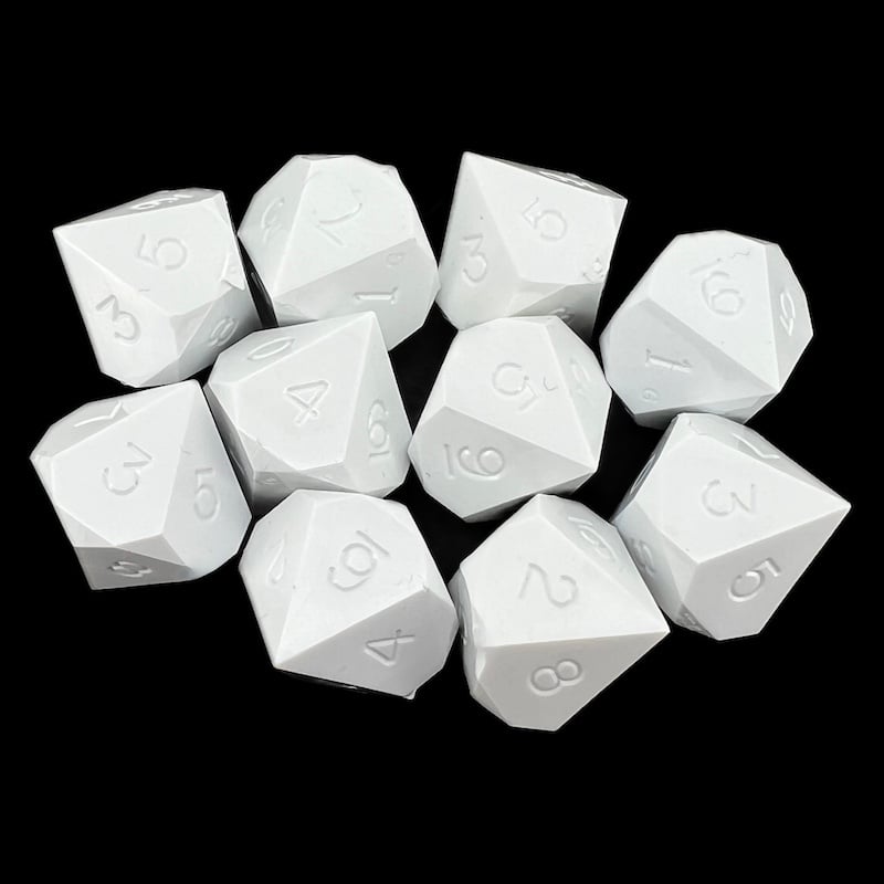 GameScience Opaque Seashell 10 x D10 Dice Set