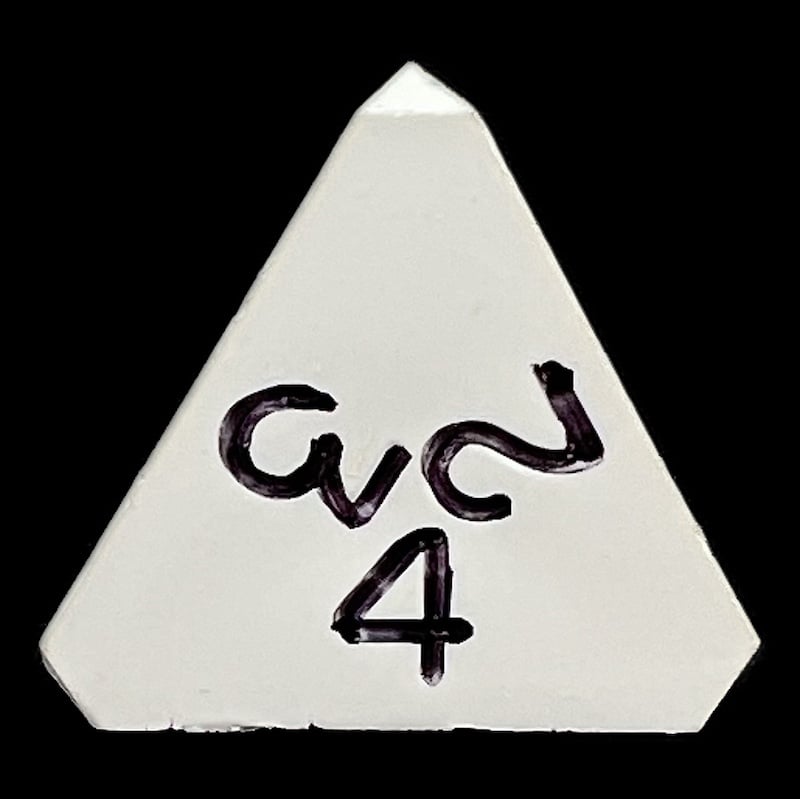 GameScience Opaque Seashell & Black Ink D4 Dice