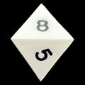 GameScience Opaque Seashell & Black Ink D8 Dice