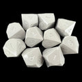 GameScience Opaque Slate Grey 10 x D10 Dice Set