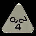 GameScience Opaque Slate Grey & Black Ink D4 Dice