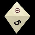GameScience Opaque Slate Grey & Black Ink D8 Dice