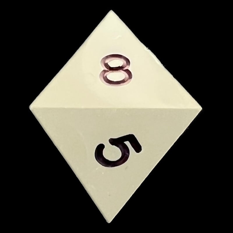 GameScience Opaque Slate Grey & Black Ink D8 Dice