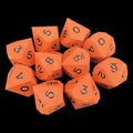 GameScience Opaque Tangerine & Black Ink 10 x D10 Dice Set