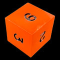 GameScience Opaque Tangerine & Black Ink D6 Dice