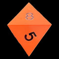 GameScience Opaque Tangerine & Black Ink D8 Dice