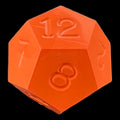 GameScience Opaque Tangerine D12 Dice