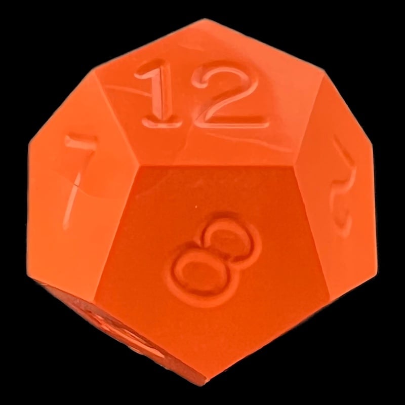 GameScience Opaque Tangerine D12 Dice