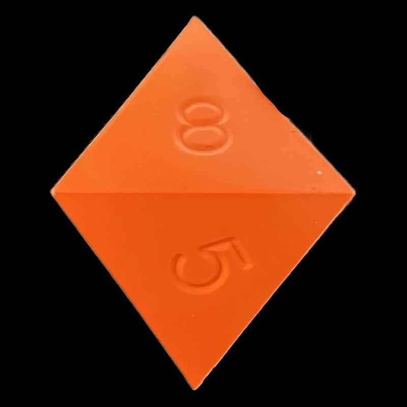 GameScience Opaque Tangerine D8 Dice