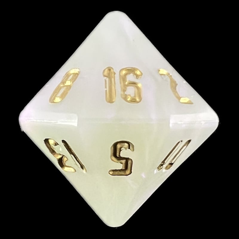 GameScience Permafrost & Gold Ink D16 Dice