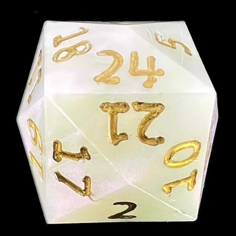 GameScience Permafrost & Gold Ink D24 Dice