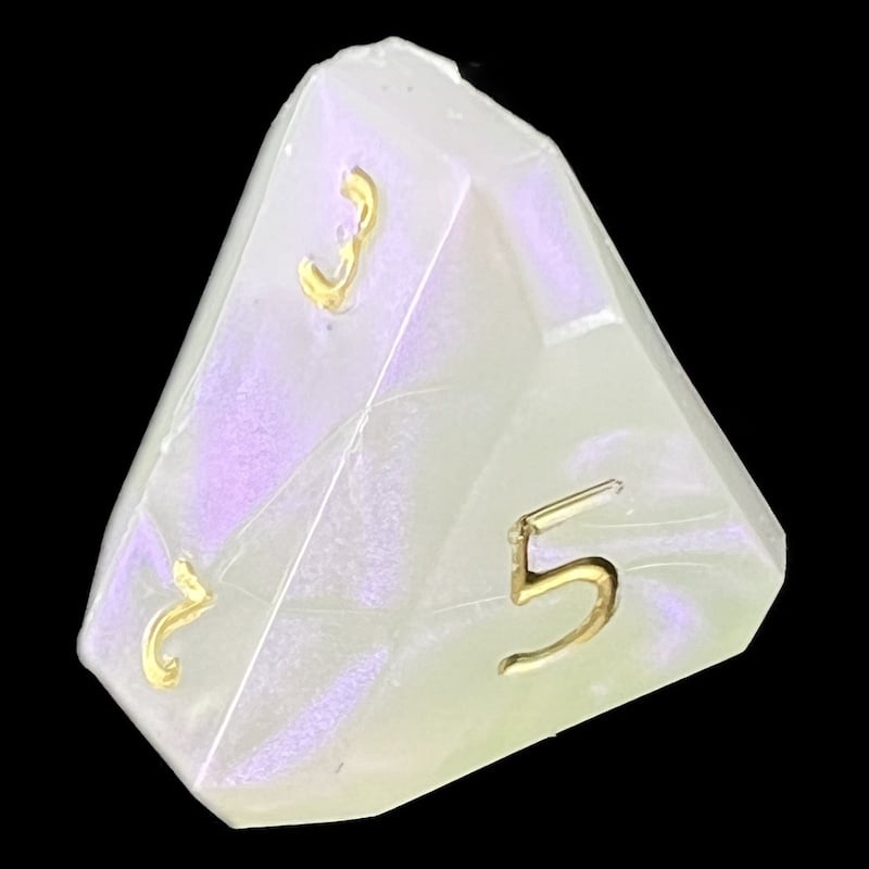 GameScience Permafrost & Gold Ink D5 Dice – The Dice Shop Online