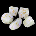GameScience Permafrost & Gold Ink Zocchi D3 D5 D14 D16 D24 Dice Set