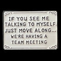 Gaming Pin Badge 'If you see me talking to myself ....'