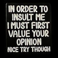 Gaming Pin Badge 'In Order To Insult Me....'