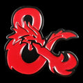 Gaming Pin Badge Red '&'
