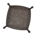 Folding Heathered Felt Dice Tray - Granite