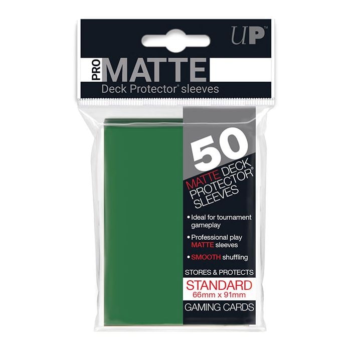 Ultra Pro Matte STANDARD Sized Sleeves x 50 - Green