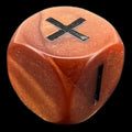 Grey Ghost Olympic Pearl Bronze Fudge Fate D6 Dice