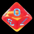 HALF PRICE CLEARANCE TDSO Duel Red & Yellow with Blue D10 Dice