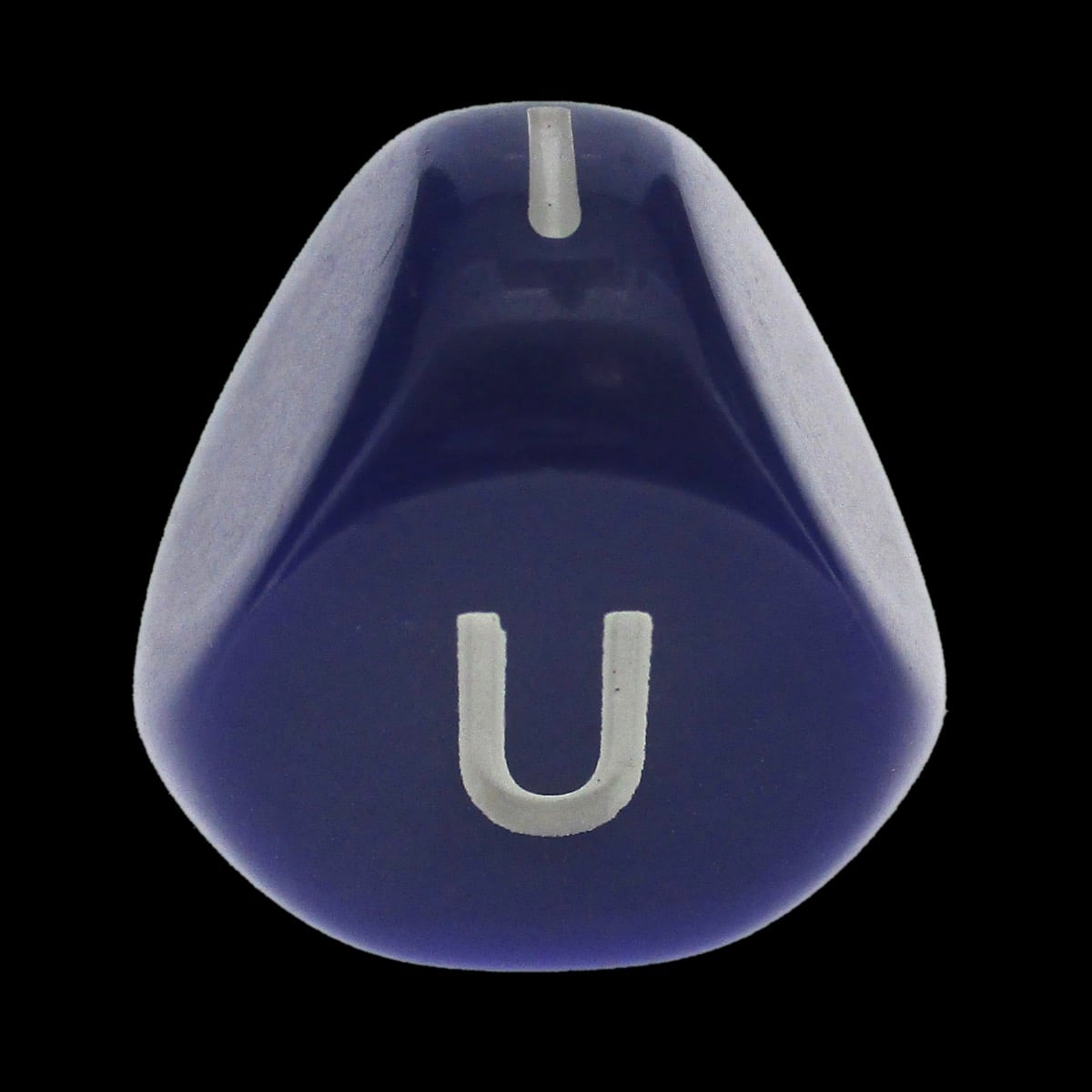 Impact Opaque Purple & White D5 Vowels Dice