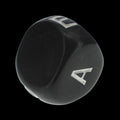 Impact Opaque Black &amp; White D5 Vowels Dice