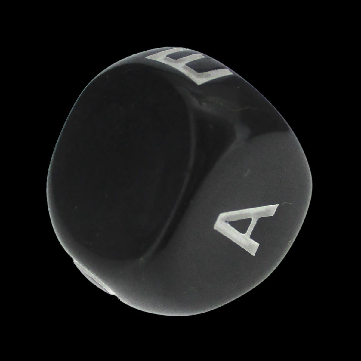 Impact Opaque Black &amp; White D5 Vowels Dice