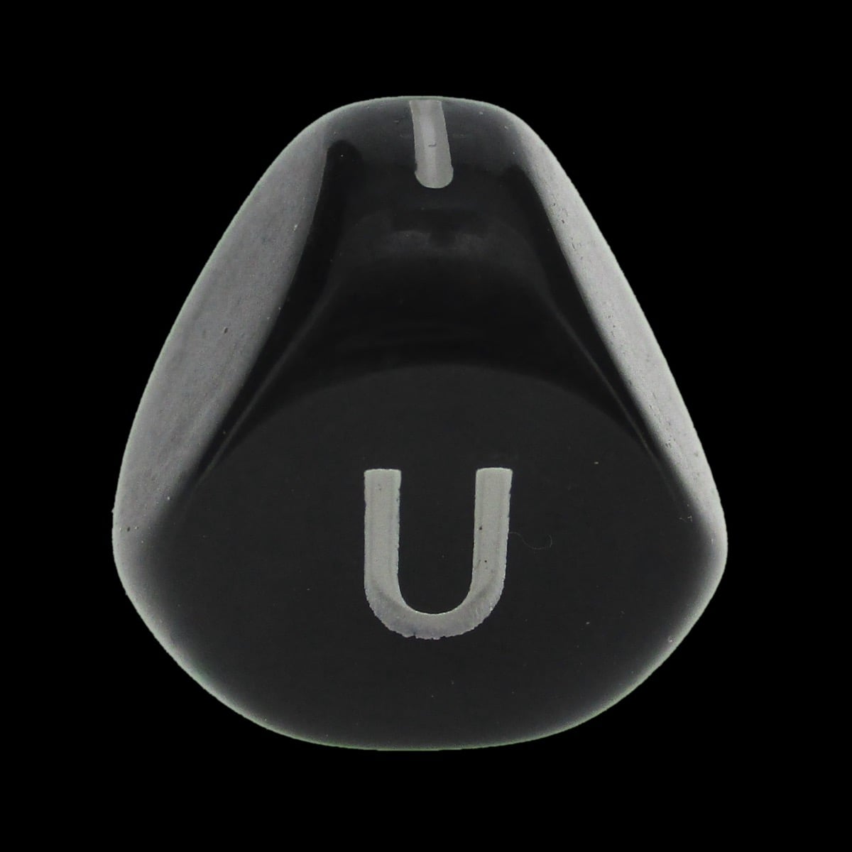 Impact Opaque Black &amp; White D5 Vowels Dice
