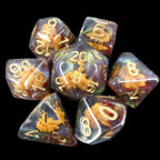 TDSO Encased Dragon Mask 7 Dice Polyset LTD EDITION