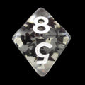 HALF PRICE CLEARANCE TDSO Confetti Butterfly Black D8 Dice
