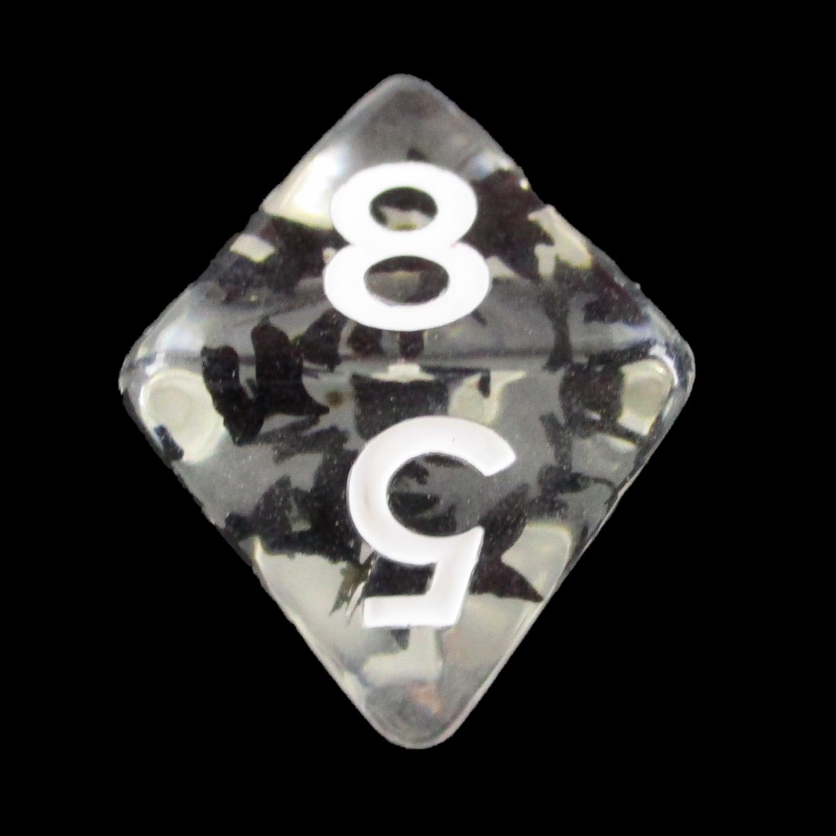 HALF PRICE CLEARANCE TDSO Confetti Butterfly Black D8 Dice